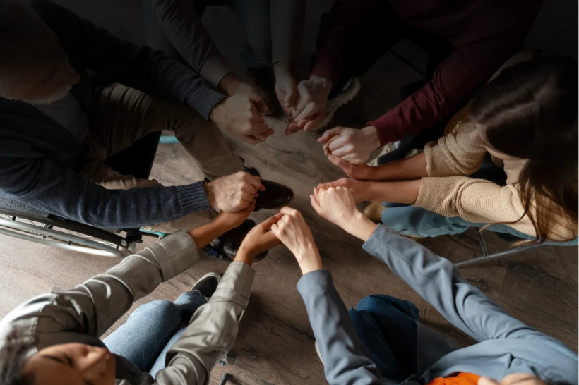 Group unity and support circle